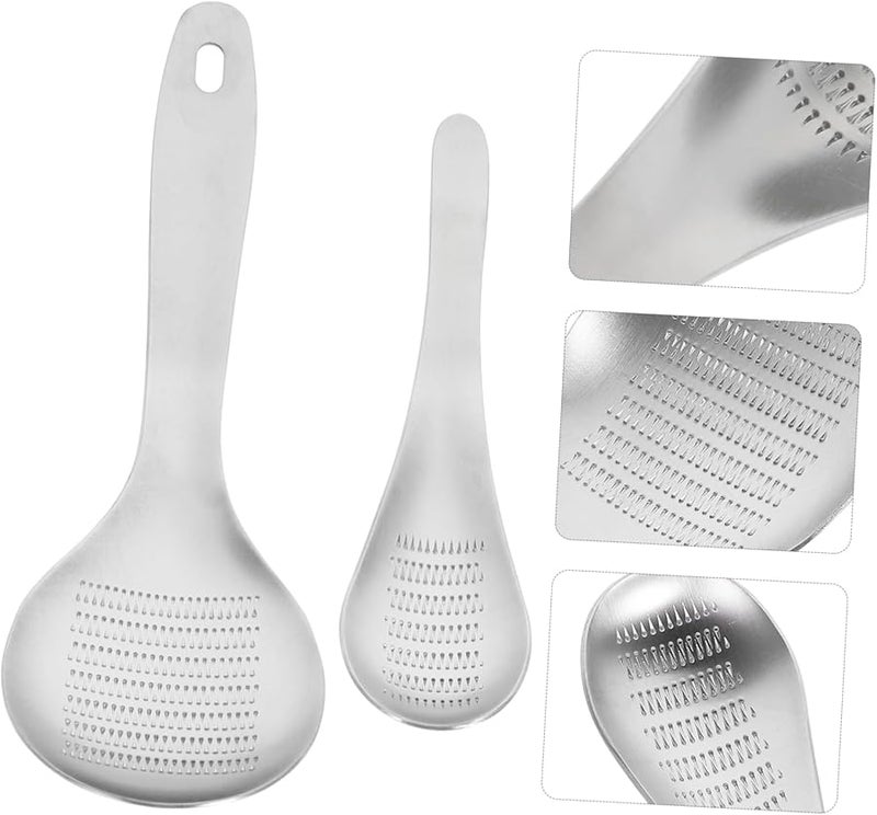 Stainless Steel Garlic Ginger Grinder 2PCS Kitchen Gadget Crusher Tool - Image 4